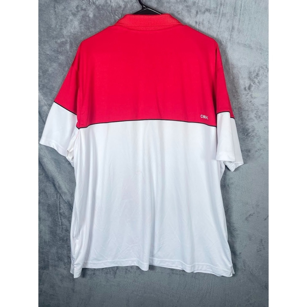 Georgia Bulldogs UGA Golf Cutter & Buck Men's Polo Shirt Red White Size XXXL 3XL - Picture 4 of 5